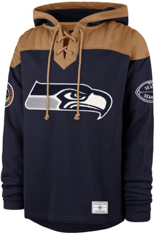 '47 NFL Seattle Seahawks Golden Age Wingback Lacer - Navy
