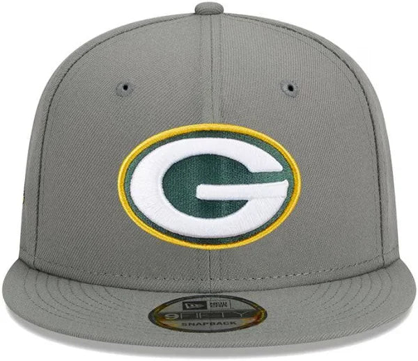 New Era NFL Green Bay Packers 9FIFTY Adjustable Snapback Hat - Grey