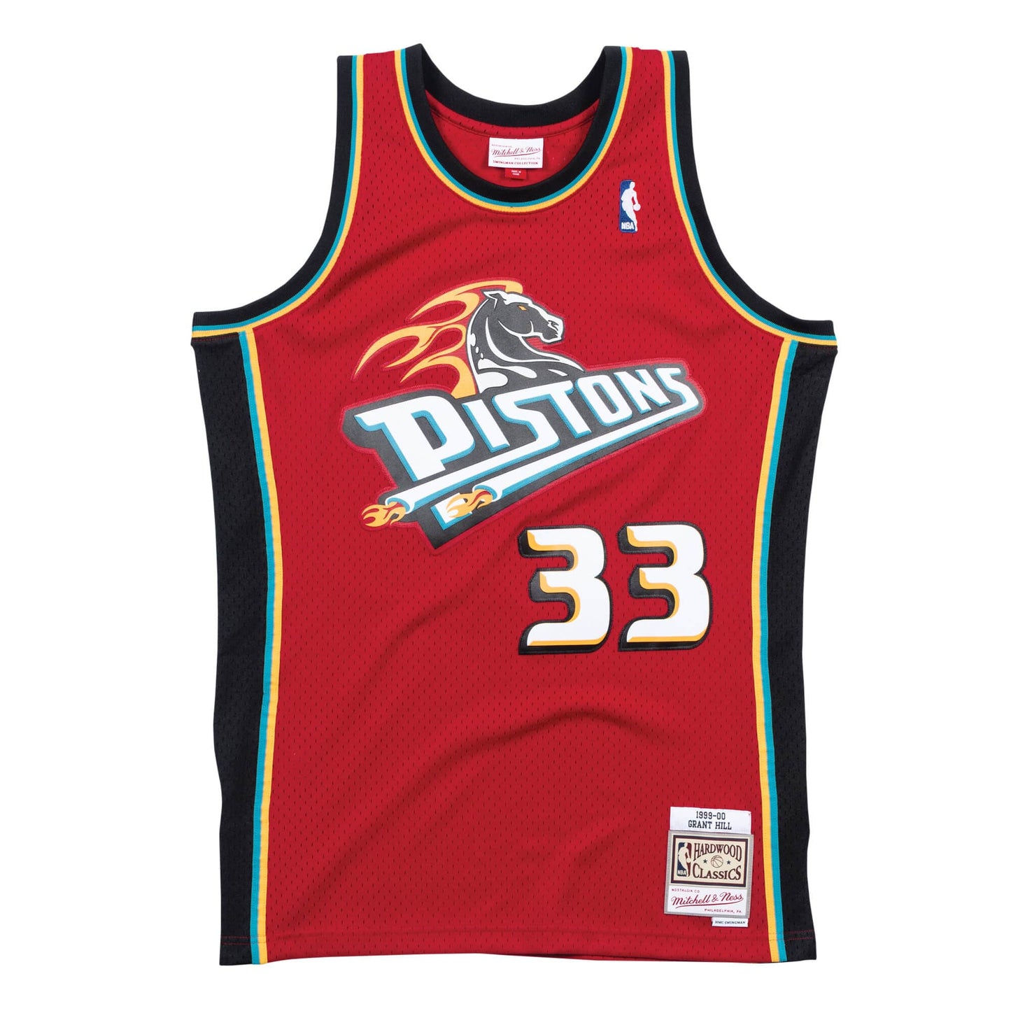Men's Mitchell & Ness NBA Grant Hill Detroit Pistons 1998/99 Hardwood Classics Swingman Jersey - Red