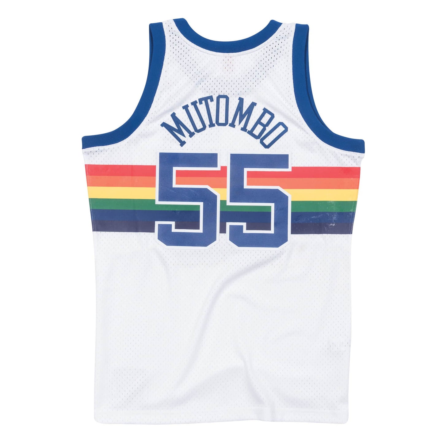 Mitchell & Ness Men's NBA Denver Nuggets Dikembe Mutombo 1991/92 Hardwood Classics Swingman Jersey - White