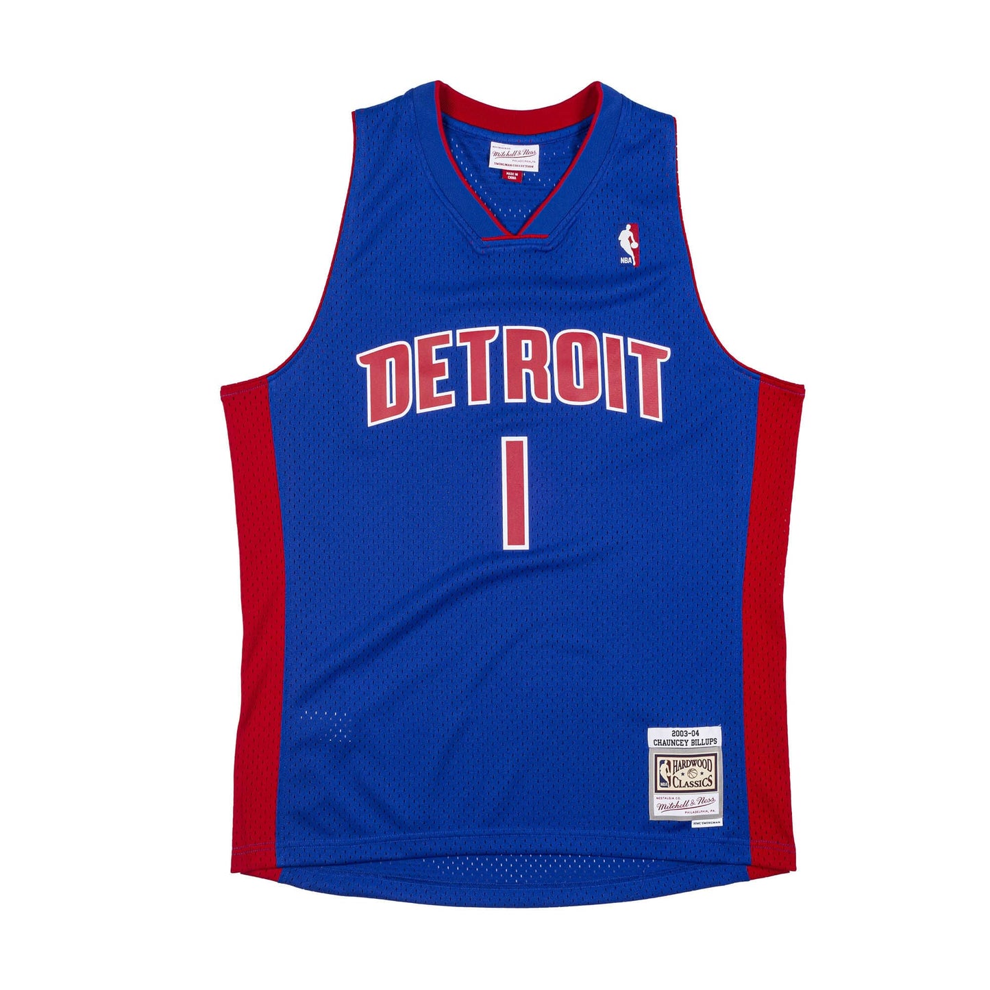 Men's Mitchell & Ness NBA Chauncey Billups Detroit Pistons 2003/04 Hardwood Classics Swingman Jersey - Blue