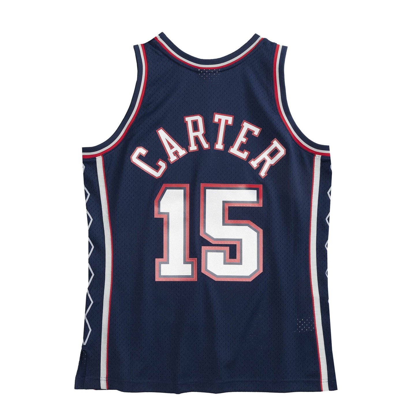 Men's New Jersey Nets Vince Carter #15 White Mitchell N Ness Swingman Jersey
