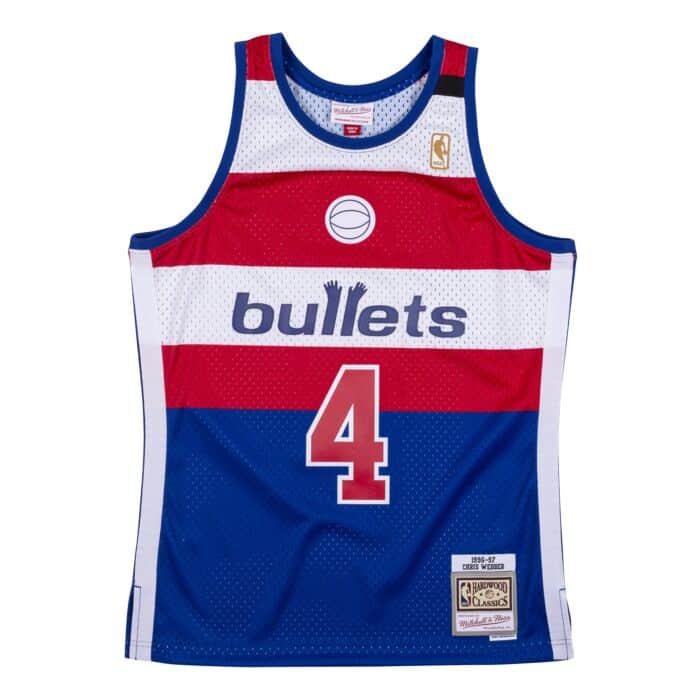Mitchell & Ness NBA Swingman Washington Bullets Chris Webber 1996-97 - Blue/Red/White