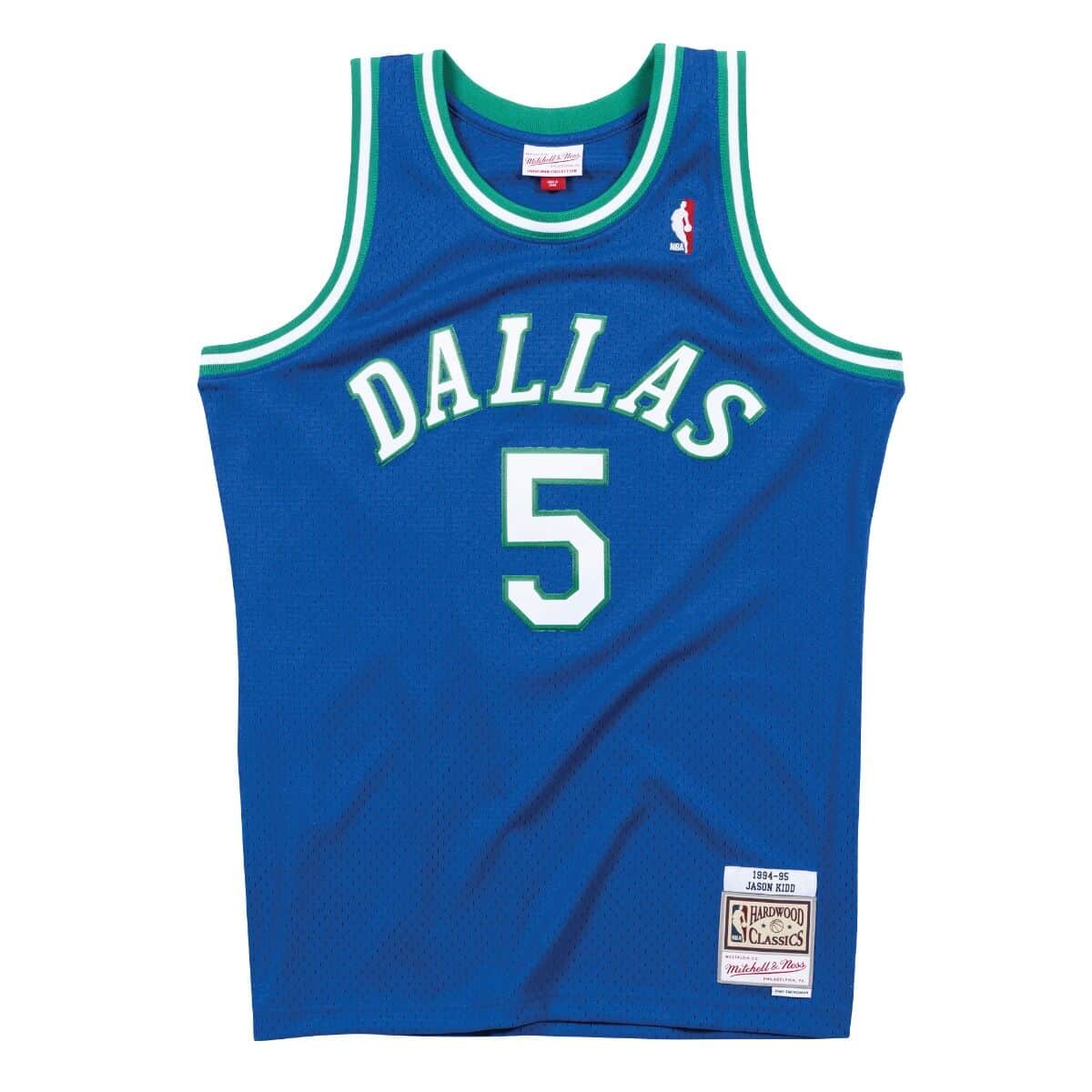 Mitchell & Ness Men's NBA Dallas Mavericks Jason Kidd  1994-95 Hardwood Classics Swingman Jersey - Blue