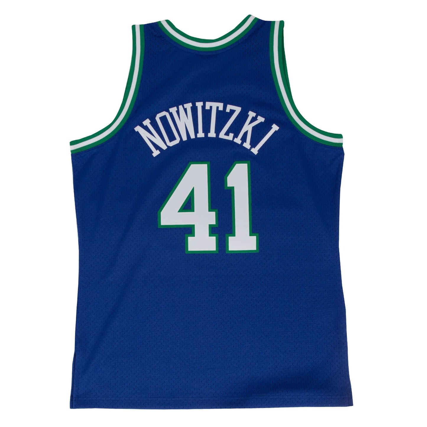Mitchell & Ness Men's NBA Dallas Mavericks Dirk Nowitzki 1998/99 Hardwood Classics Swingman Jersey - Blue