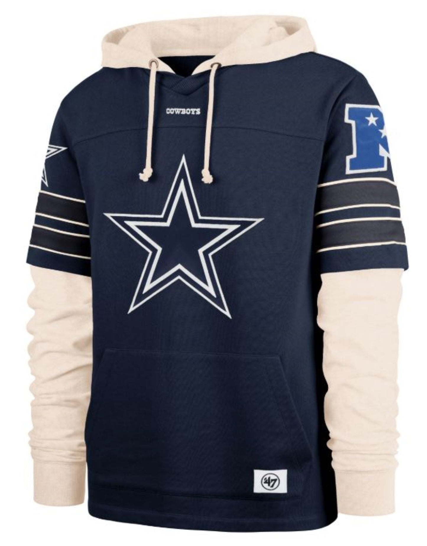 '47 NFL Dallas Cowboys Split Zone Cornerback Duo Lacer - Navy/White