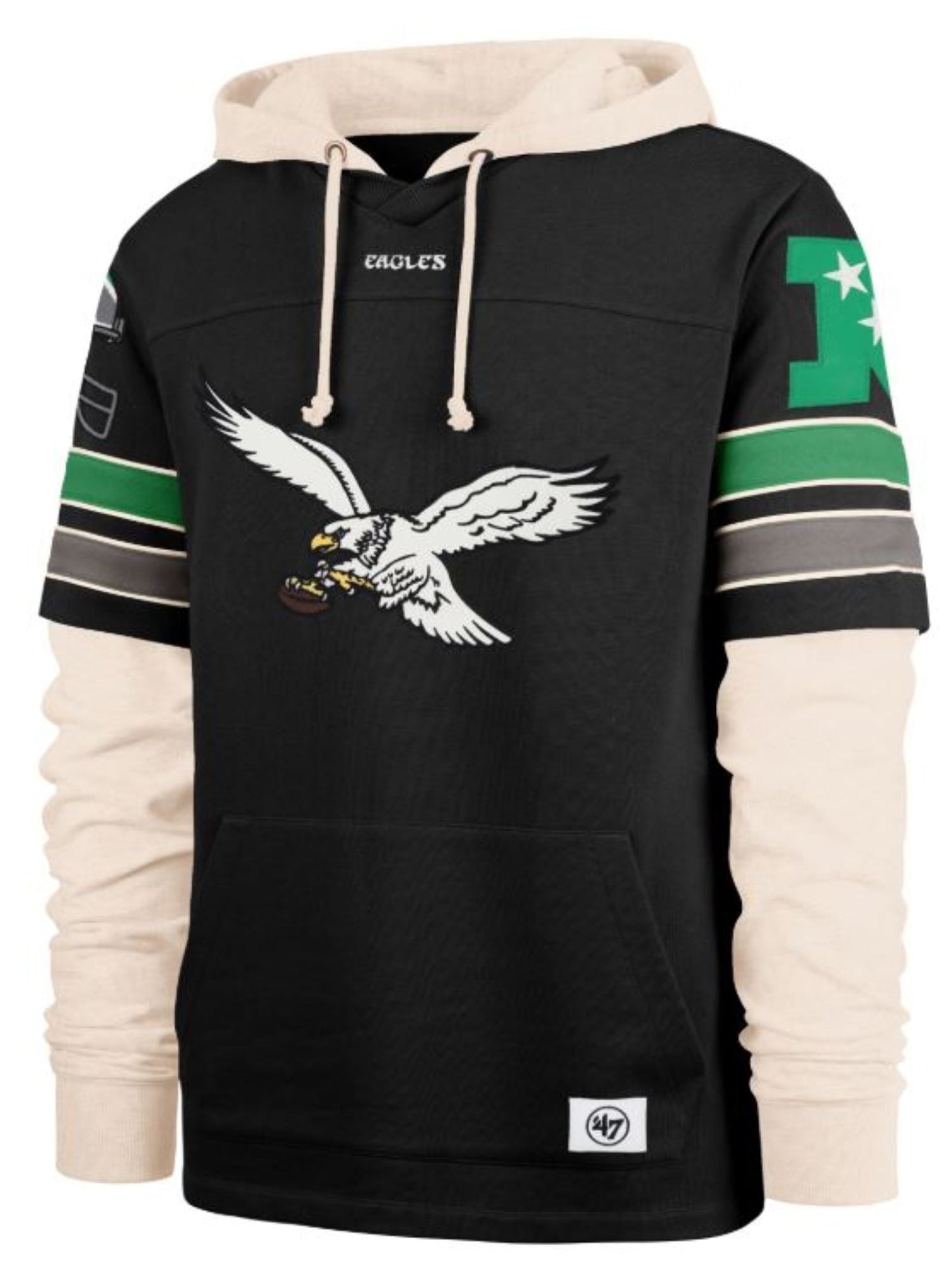 '47 NFL Philadelphia Eagles Split Zone Cornerback Duo Lacer - Black/White