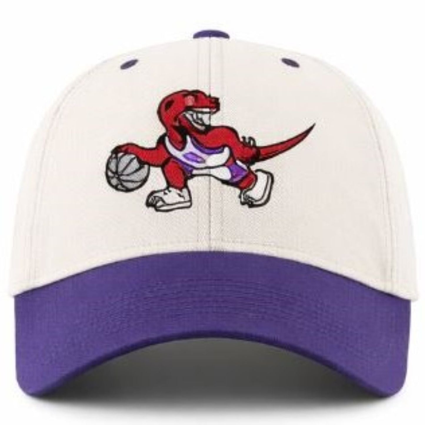 Toronto Raptors 47 Brand Sure Shot Two Tone MVP Adjustable Cap - White/Purple