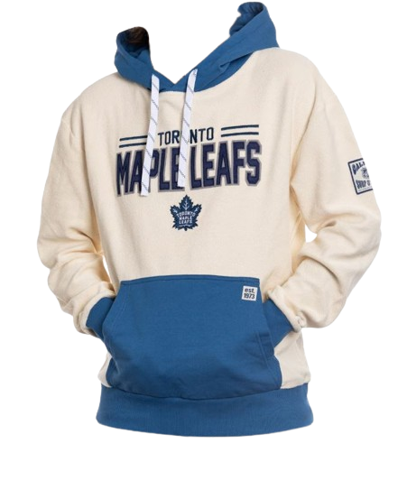 Calhoun NHL Toronto Maple Leafs Surf & Skate Mens Reverse Terry Retro Style Premium Hoodie