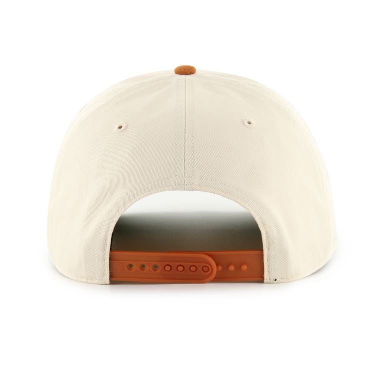 '47 NCAA Texas Longhorns Natural Rope TT Hitch Adjustable Snapback Hat - Beige/Orange