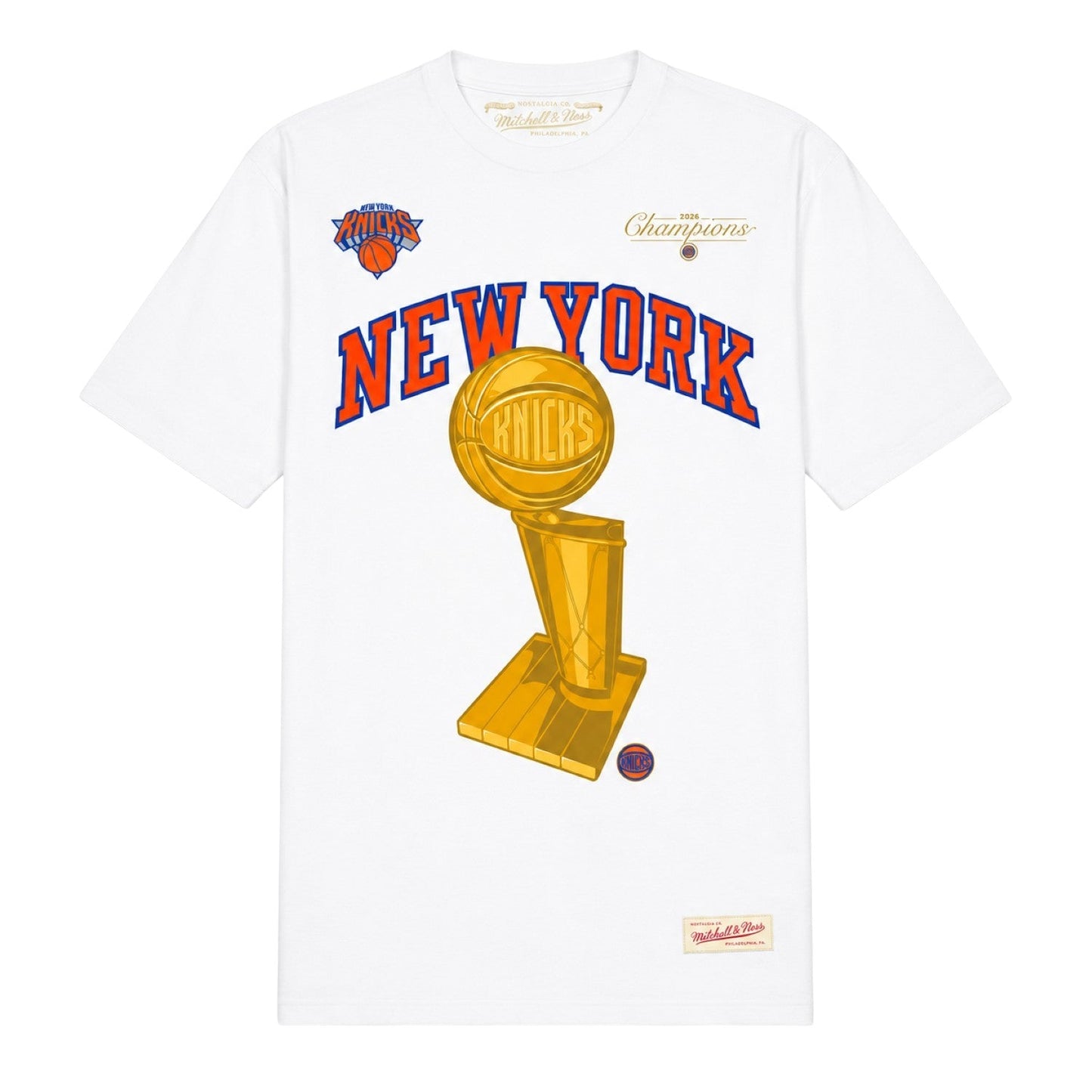 Mitchell & Ness NBA New York Knicks 2026 Champions T-Shirts - Multiple Colors Available