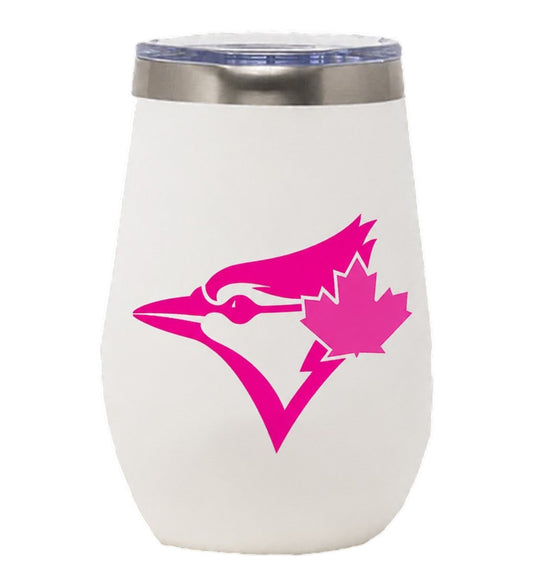 Namaka - MLB Toronto Blue Jays 2020 Pink Logo 12OZ 355mL Stainless Steel Wine Tumblers