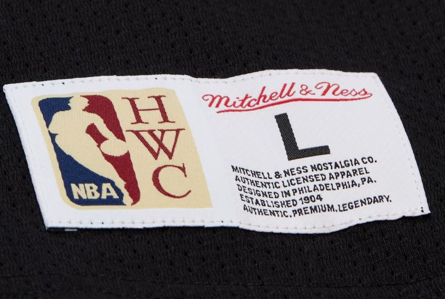 Mitchell & Ness NBA Toronto Raptors Playmaker Mesh V-Neck Top - Black
