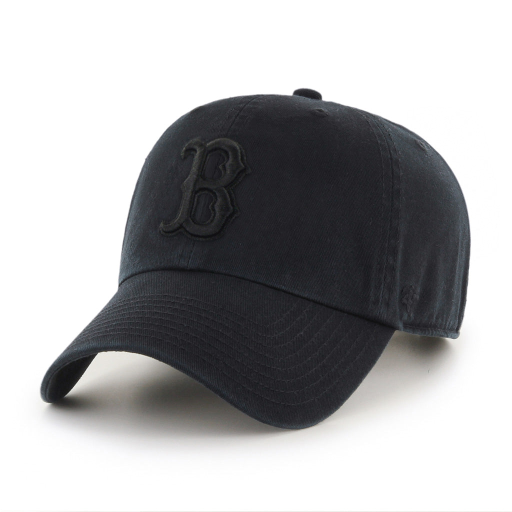 Boston Red Sox '47 MLB Black-Black Clean Up Adjustable Cap