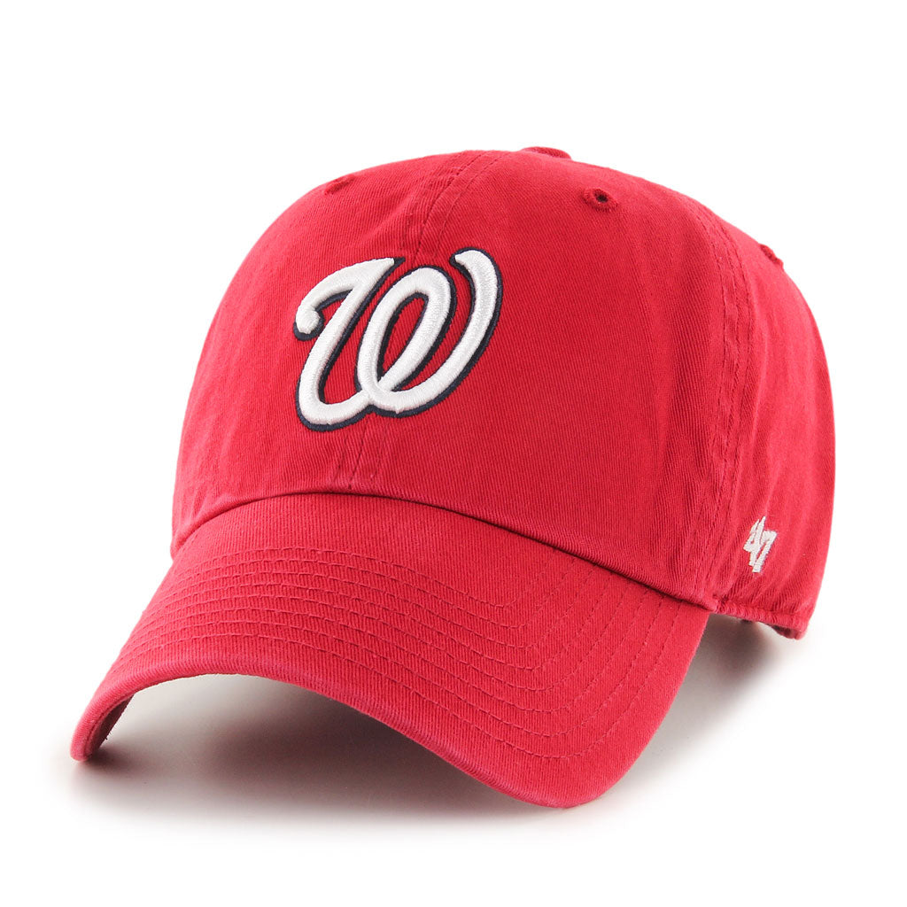 Washington Nationals '47 MLB Red Clean Up Adjustable Cap