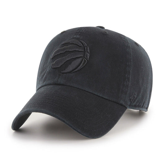 Toronto Raptors '47 NBA Black on Black Clean Up Adjustable Cap