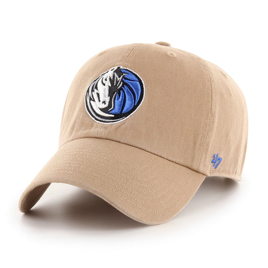 Dallas Mavericks '47 NBA Khaki Clean Up Adjustable Cap