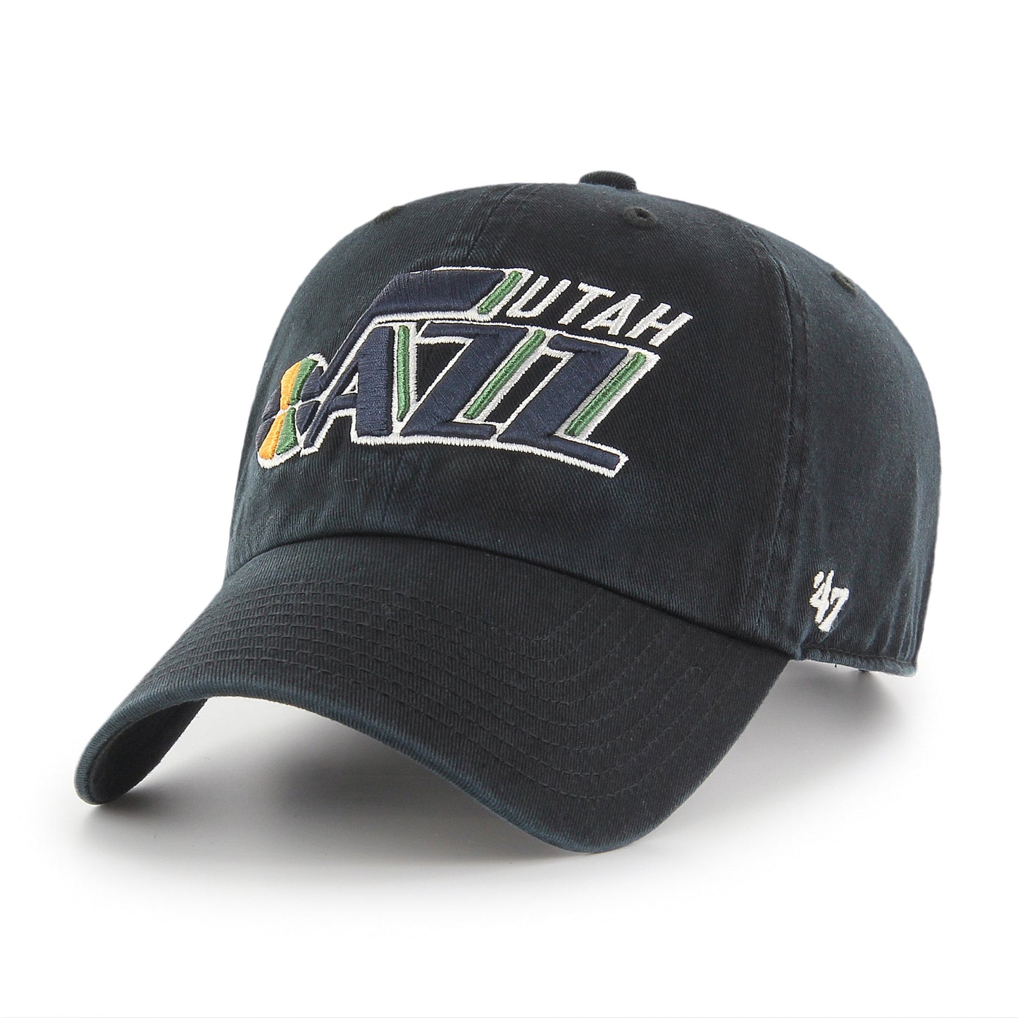 Utah Jazz '47 NBA Black Clean Up Adjustable Cap