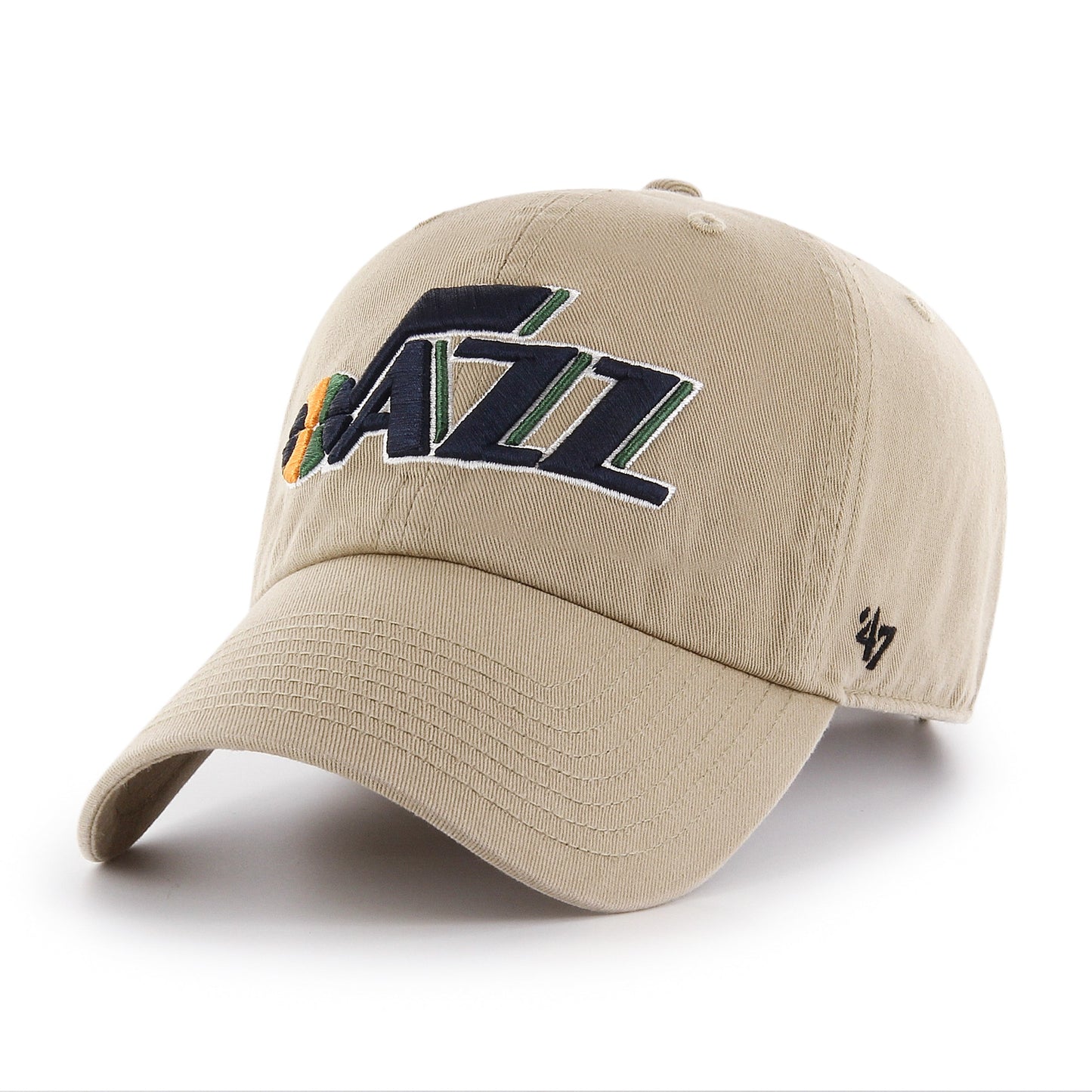 Utah Jazz '47 NBA Khaki Clean Up Adjustable Cap