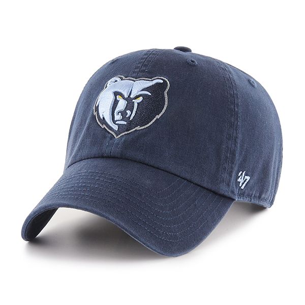 Memphis Grizzlies '47 NBA Dark Blue Clean Up Adjustable Cap