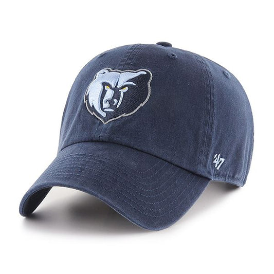 Memphis Grizzlies '47 NBA Dark Blue Clean Up Adjustable Cap