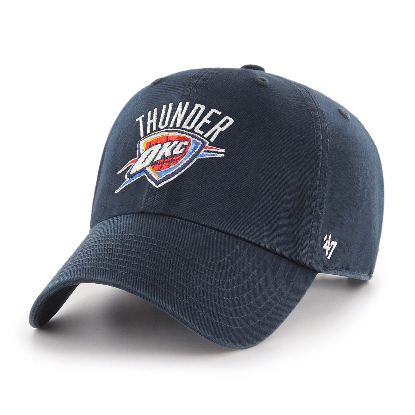 Oklahoma City Thunder '47 NBA Navy Clean Up Adjustable Cap