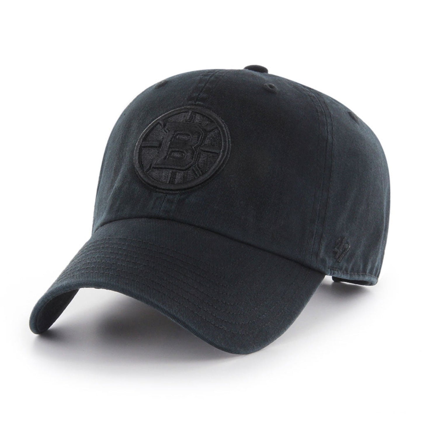 Boston Bruins '47 NHL Clean Up Adjustable Cap - Black / Black