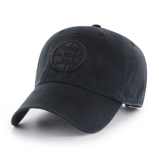 Boston Bruins '47 NHL Clean Up Adjustable Cap - Black / Black