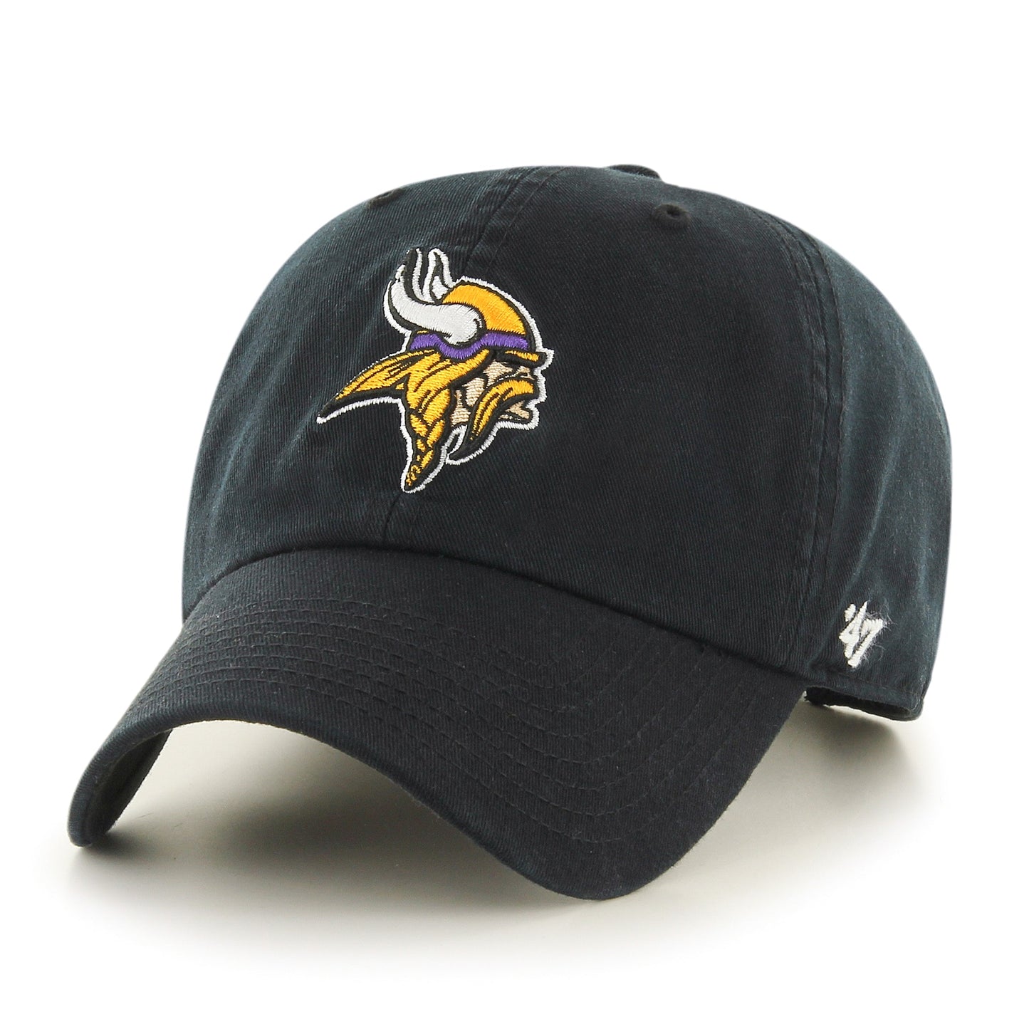 Minnesota Vikings '47 Brand Black Cleanup Adjustable Hat