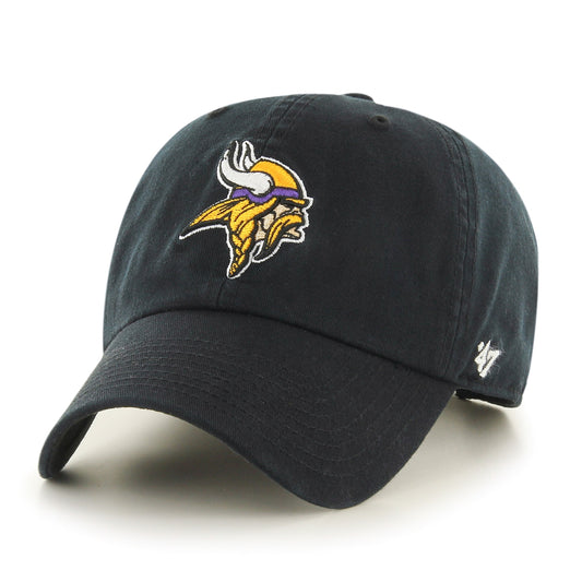 Minnesota Vikings '47 Brand Black Cleanup Adjustable Hat