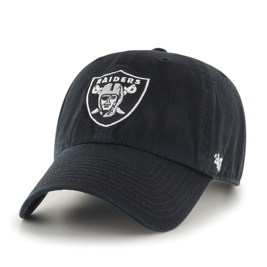 Las Vegas Raiders '47 Brand Black Cleanup Adjustable Hat