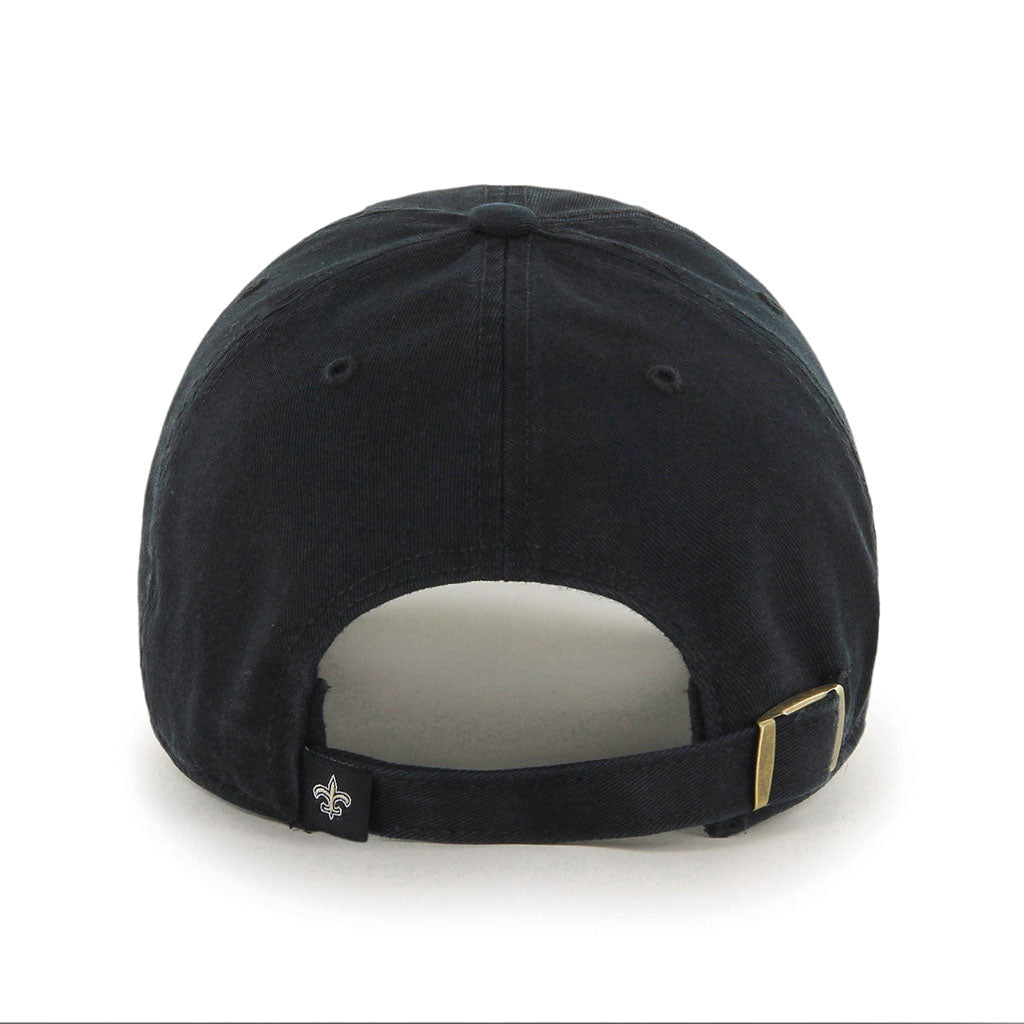 New Orleans Saints NFL '47 Brand Black Cleanup Adjustable Hat