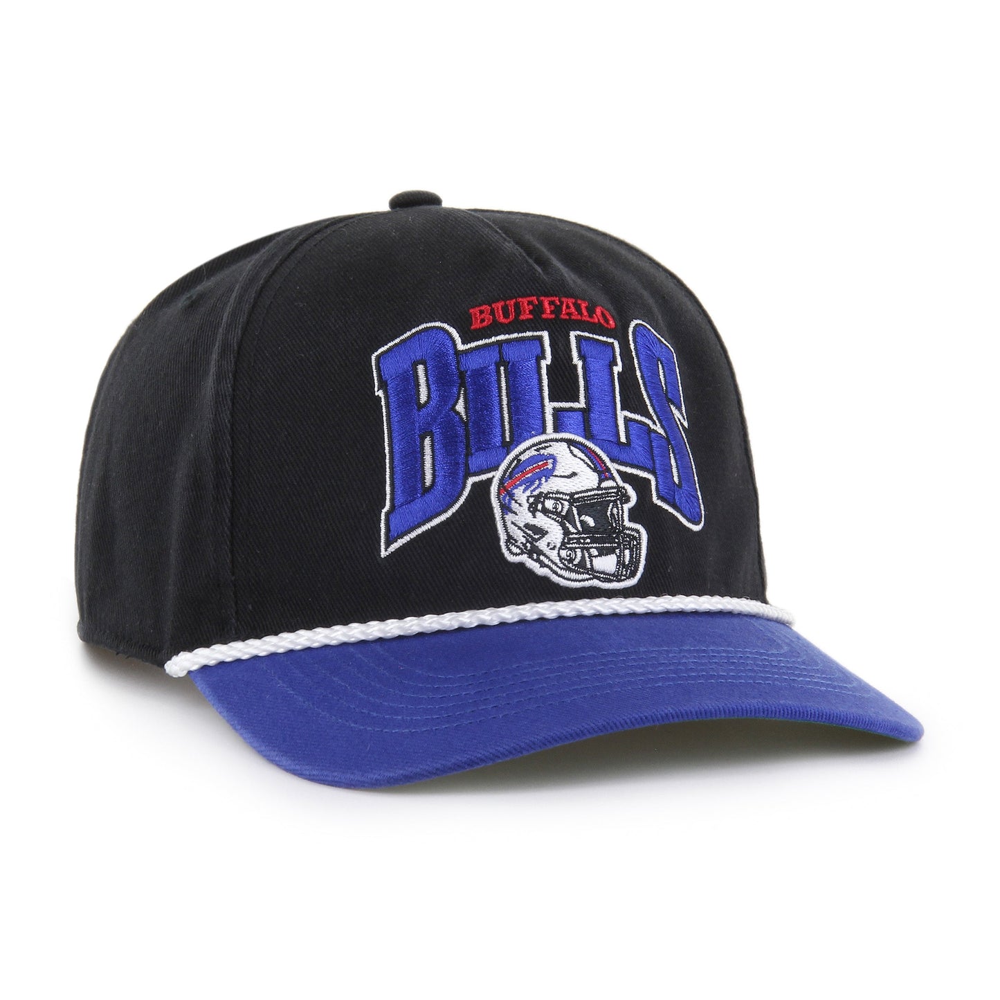 '47 NFL Buffalo Bills Palmero Hitch RF Adjustable Snapback Hat - Black / Blue