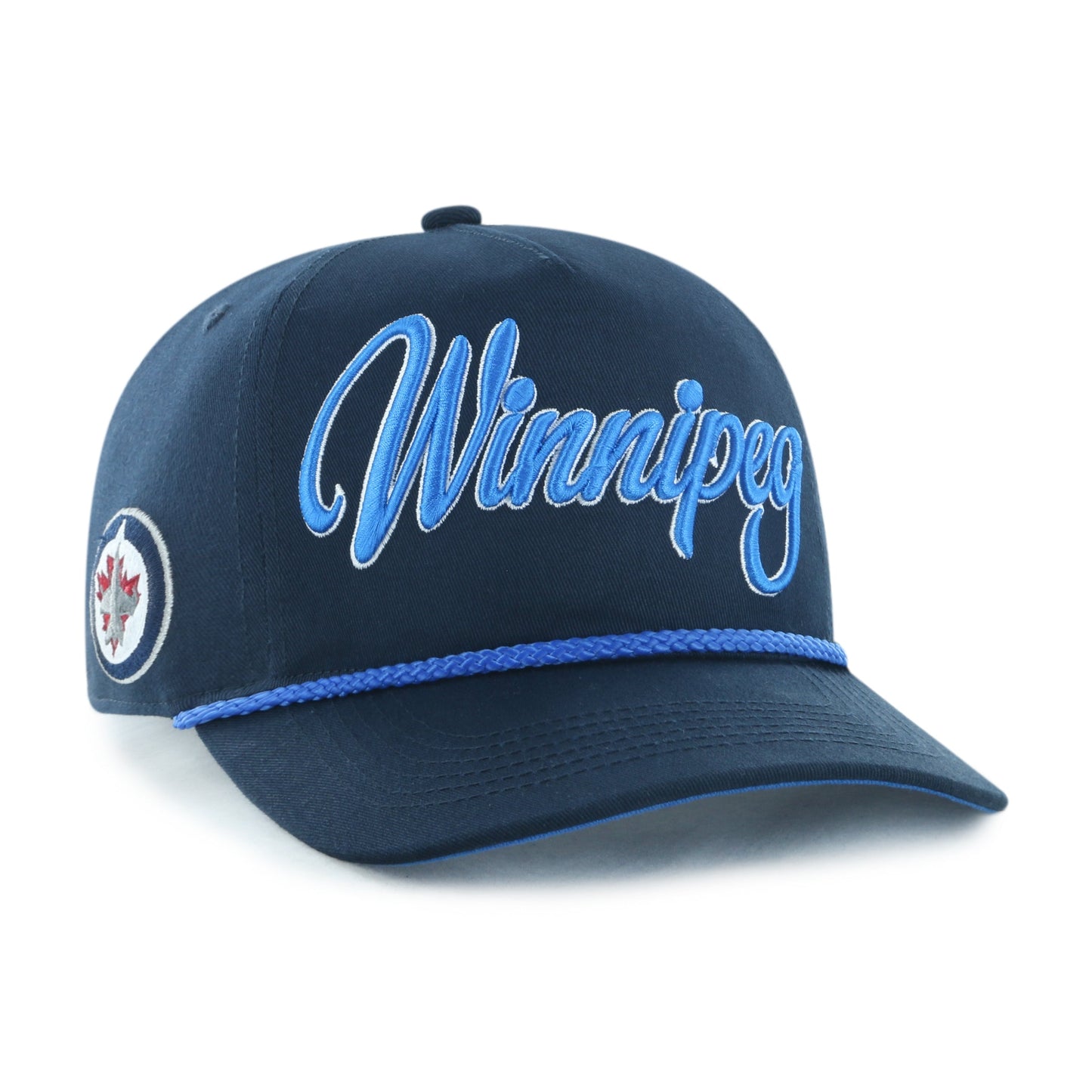 47 NHL Winnipeg Jets Overhand Hitch Adjustable Hat - Navy Blue