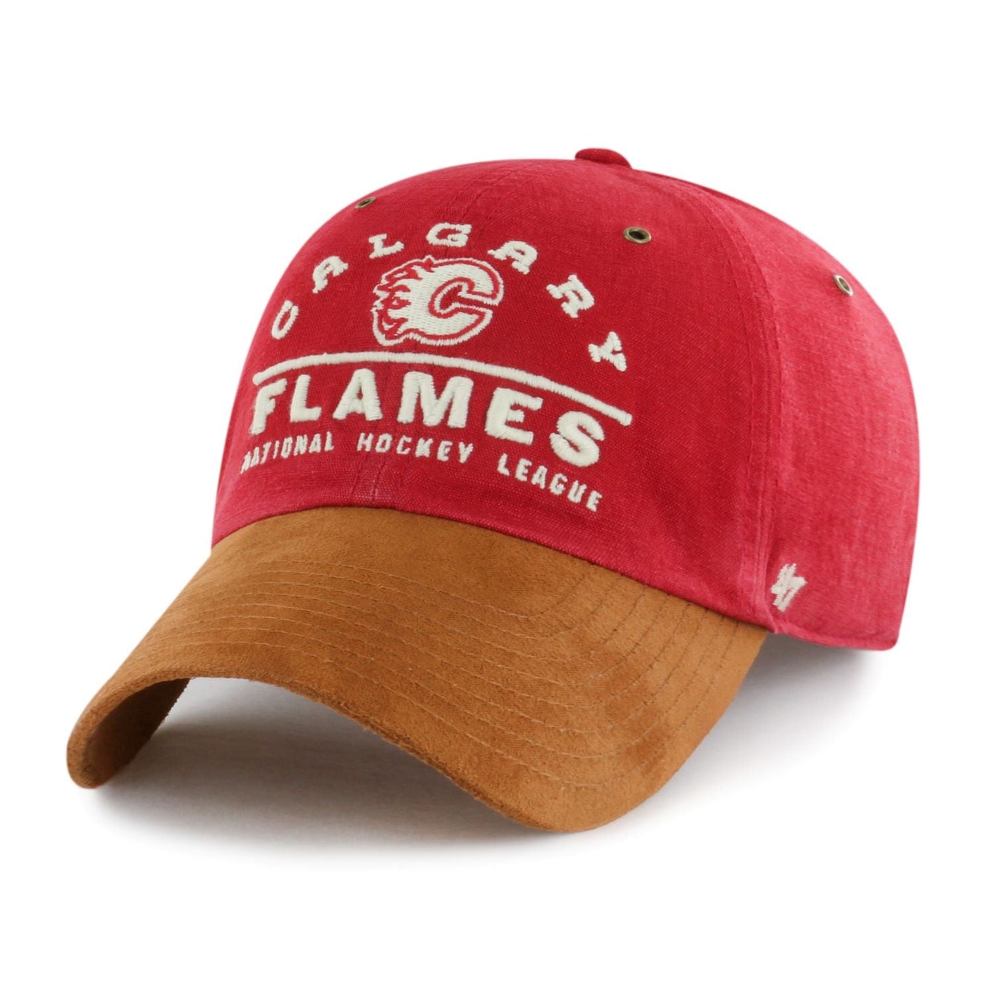 47 NHL Calgary Flames Windham Suede Clean Up Adjustable Hat