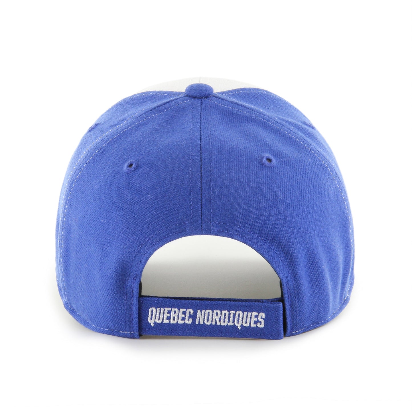 '47 NHL Quebec Nordiques Tri Time MVP Adjustable Hat - White/Blue