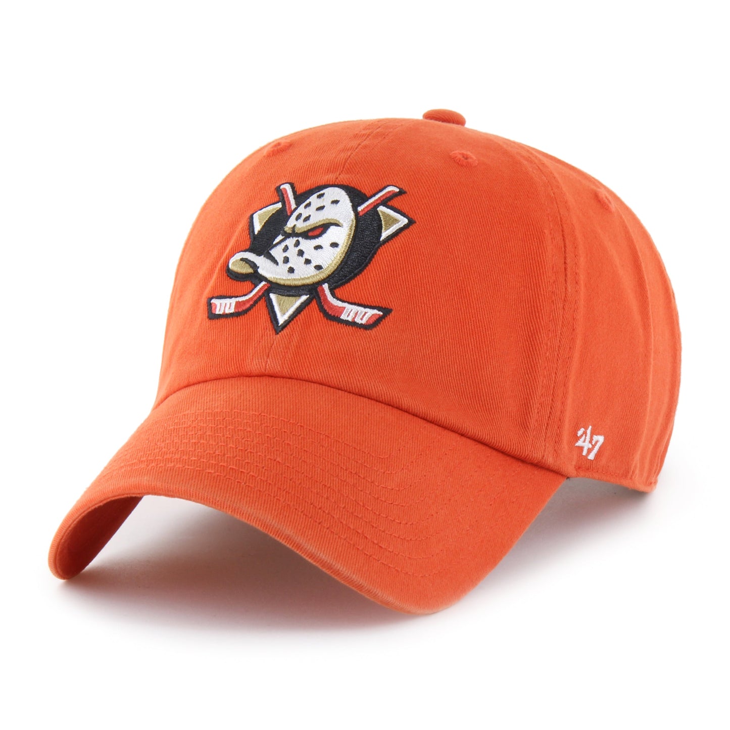 '47 NHL Anaheim Ducks Clean Up Adjustable Cap - Orange