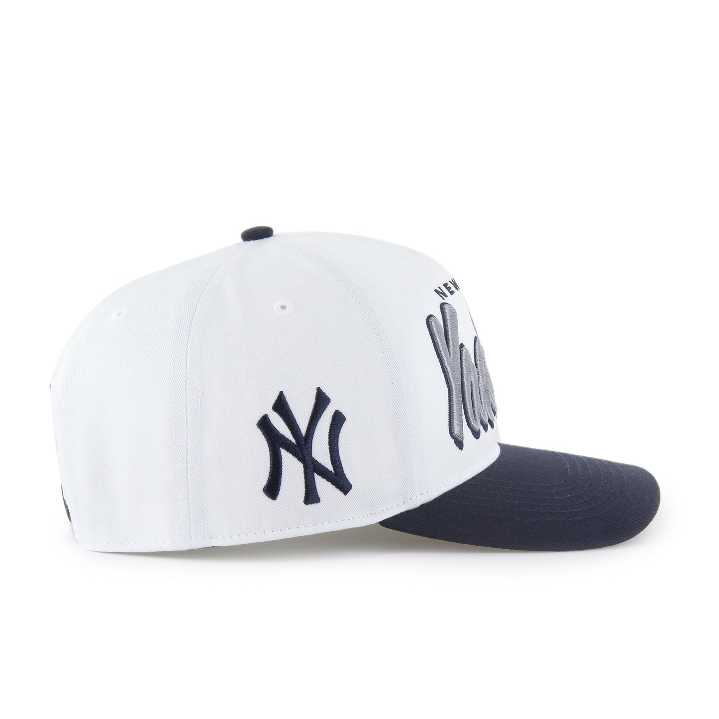 '47 Hitch MLB New York Yankees Drop Shadow Adjustable Cap - White/Navy