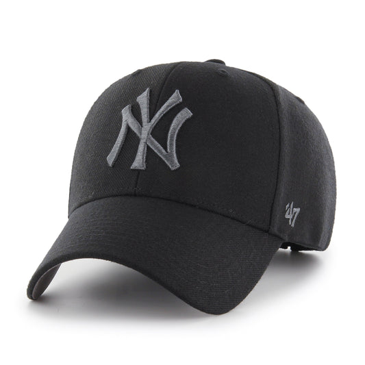 47 MLB New York Yankees MVP Adjustable Hat - Black/Grey