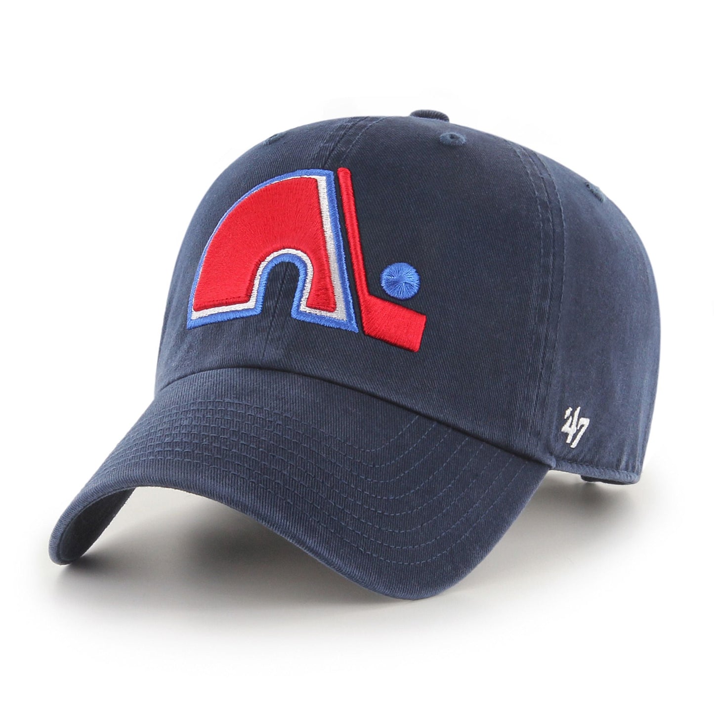 Quebec Nordiques '47 NHL Alternate Navy Clean Up Adjustable Cap