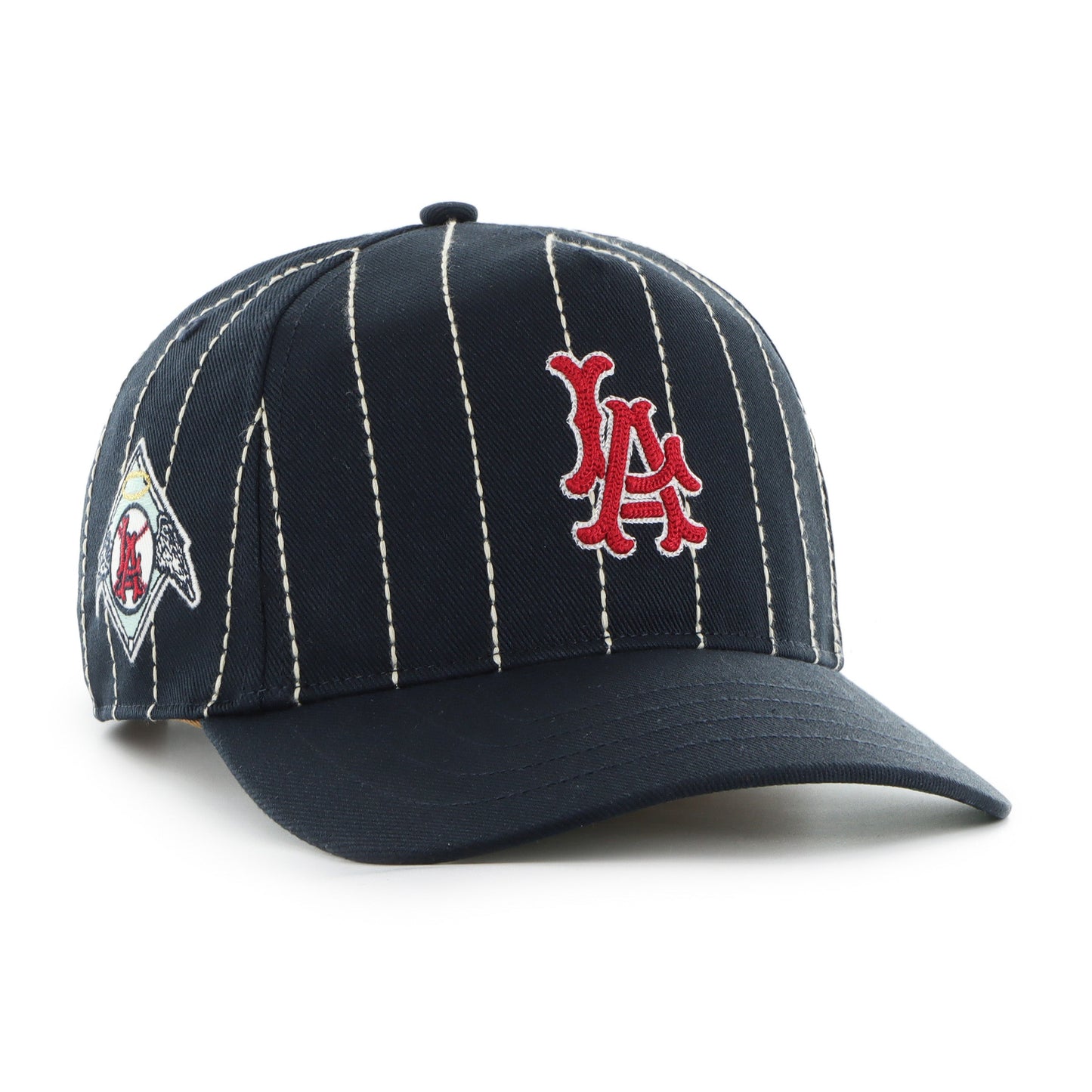 '47 MLB Los Angeles Angels Rawlings Hitch Adjustable Hat - Black