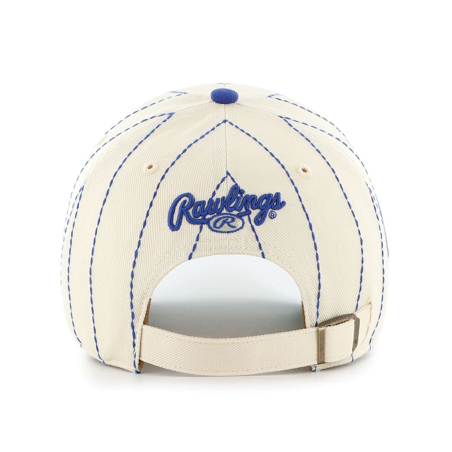 47 MLB Los Angeles Dodgers Rawlings Pinstripe Clean Up Adjustable Snapback Hat - White/Blue