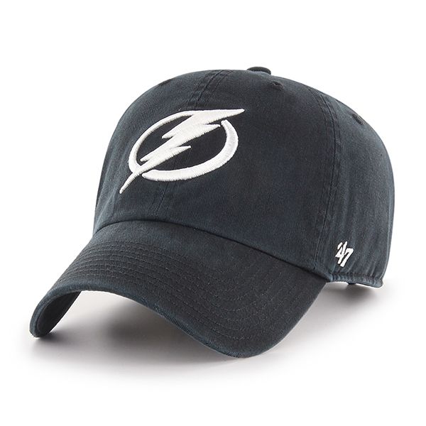 Tampa Bay Lightning '47 NHL Black Alternate Clean Up Adjustable Cap