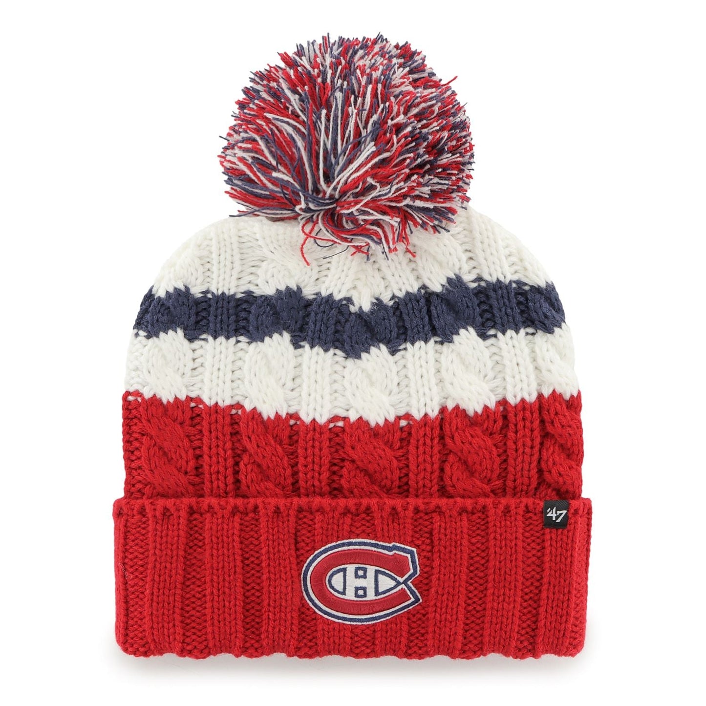 47 Brand NHL Montreal Canadiens Ashfield Cuffed Knit Hat - Red