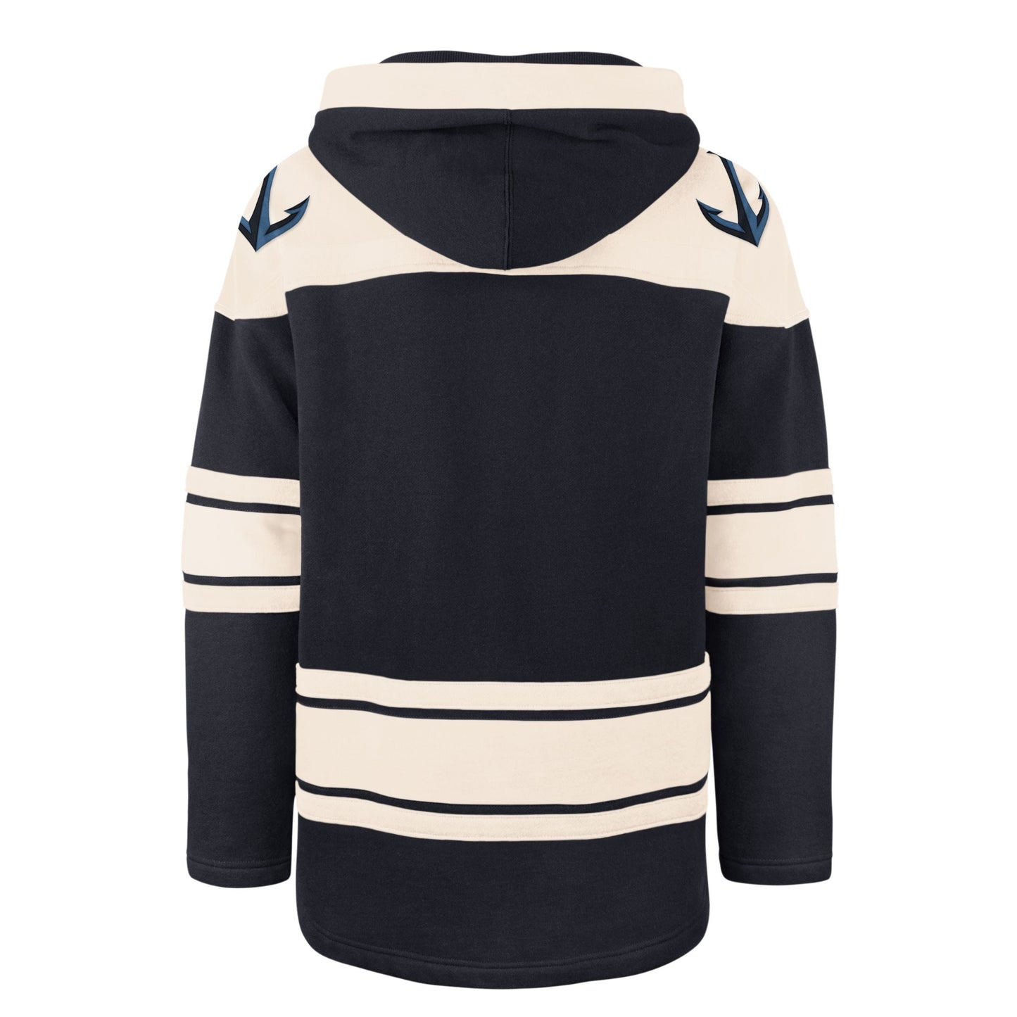 Seattle Kraken Lacer Hoodie - Navy and Cream