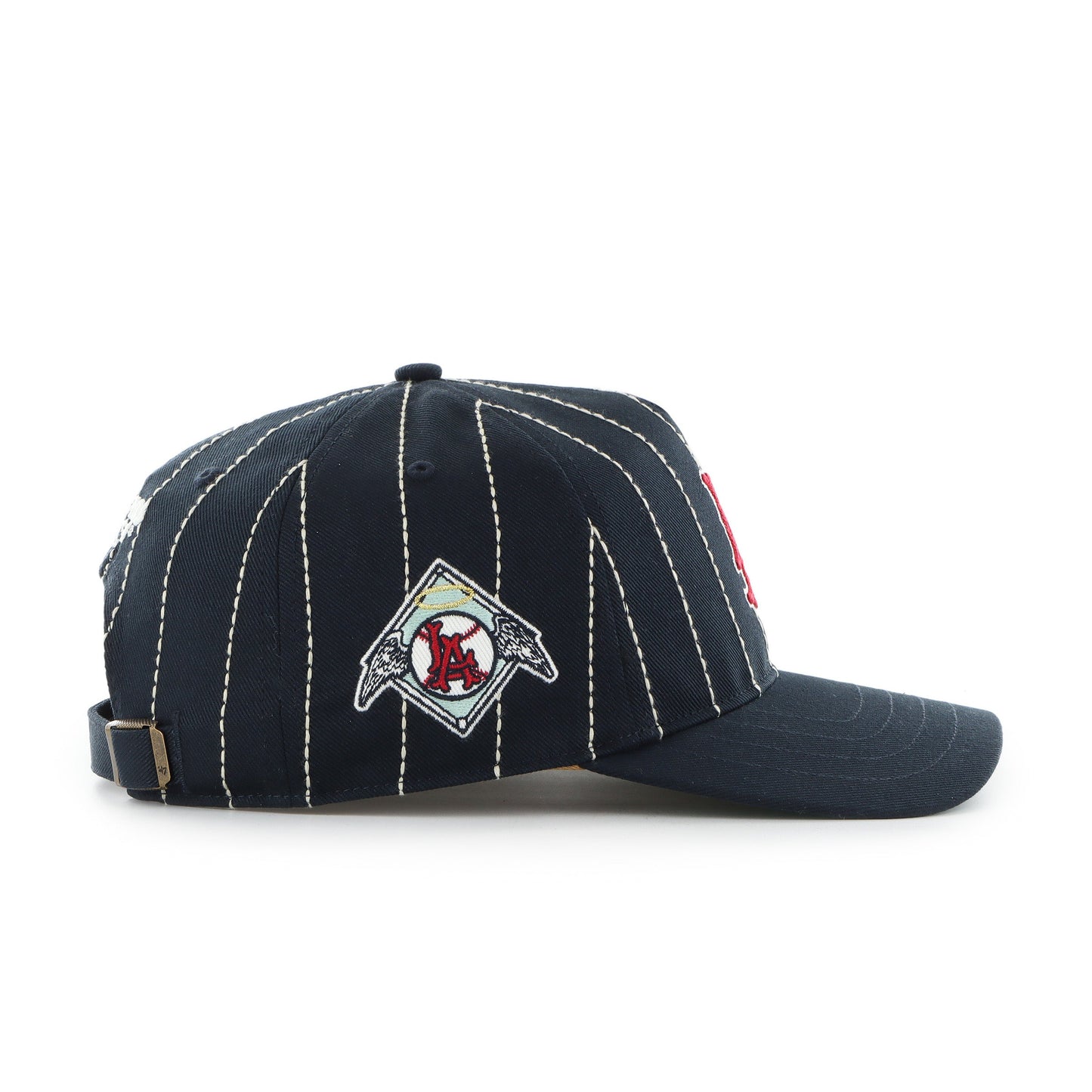 '47 MLB Los Angeles Angels Rawlings Hitch Adjustable Hat - Black