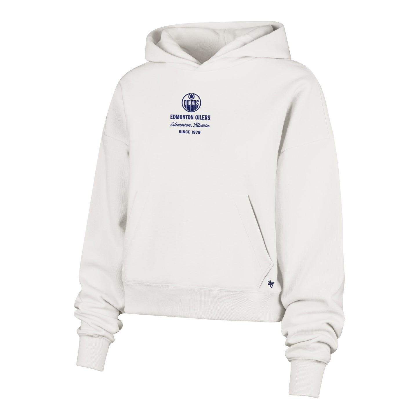 '47 NHL Edmonton Oilers Women's Anderson Foundation Hoodie - White