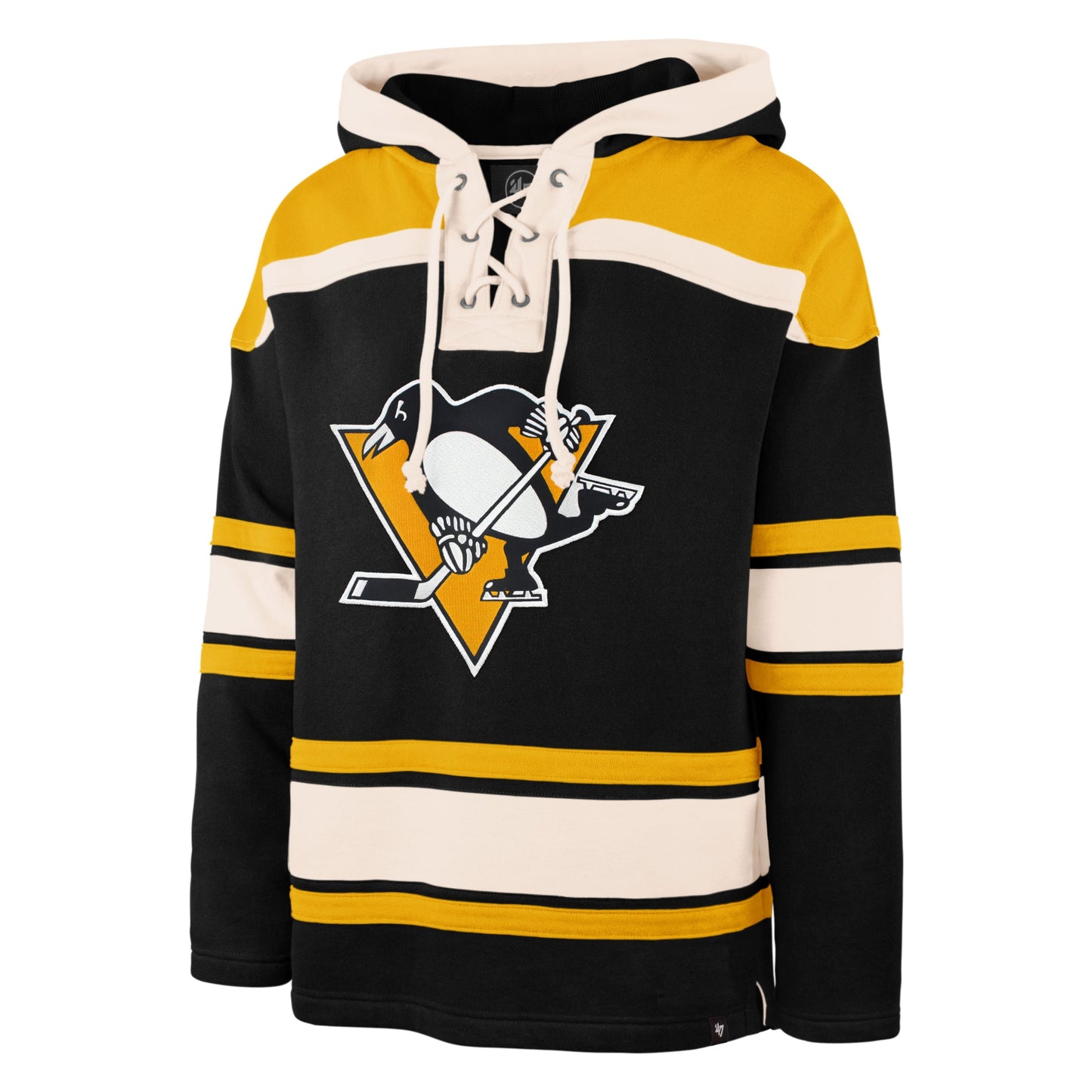 47' NHL Pittsburgh Penguins Lacer Hoodie - Black/Yellow