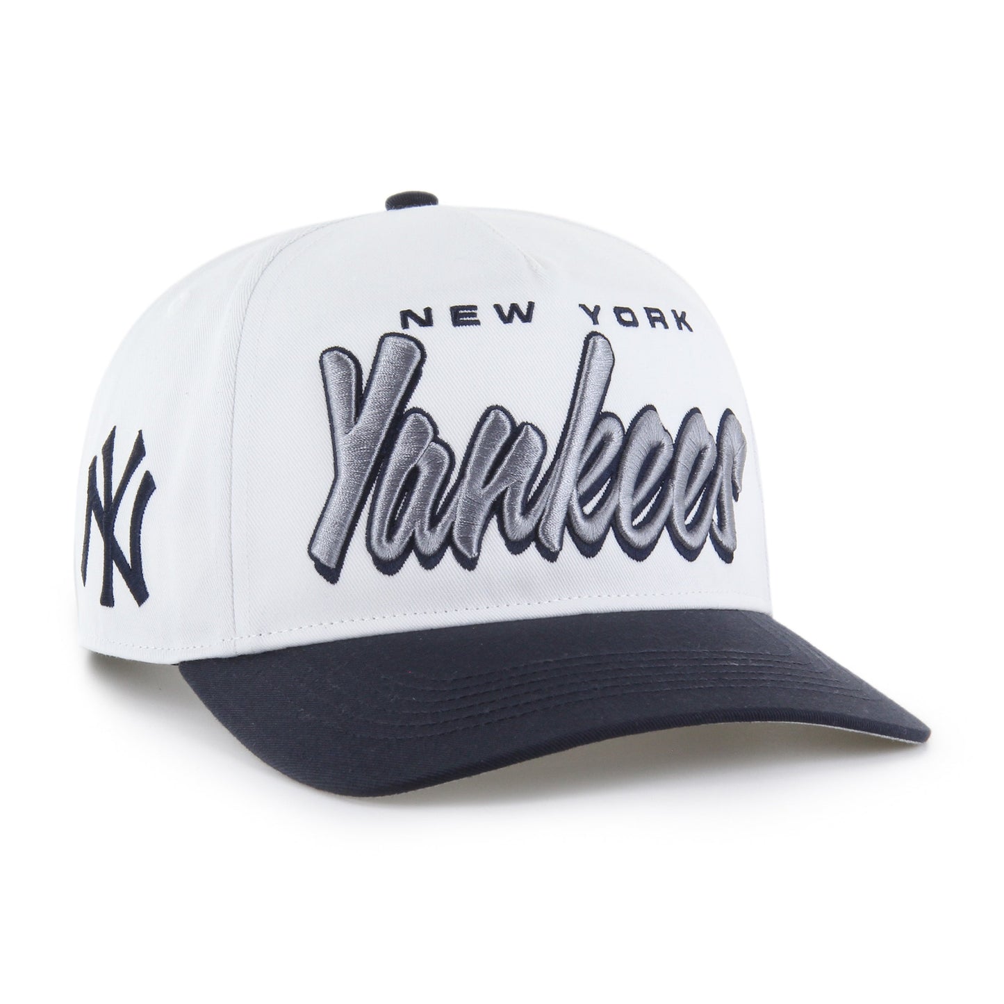 '47 Hitch MLB New York Yankees Drop Shadow Adjustable Cap - White/Navy