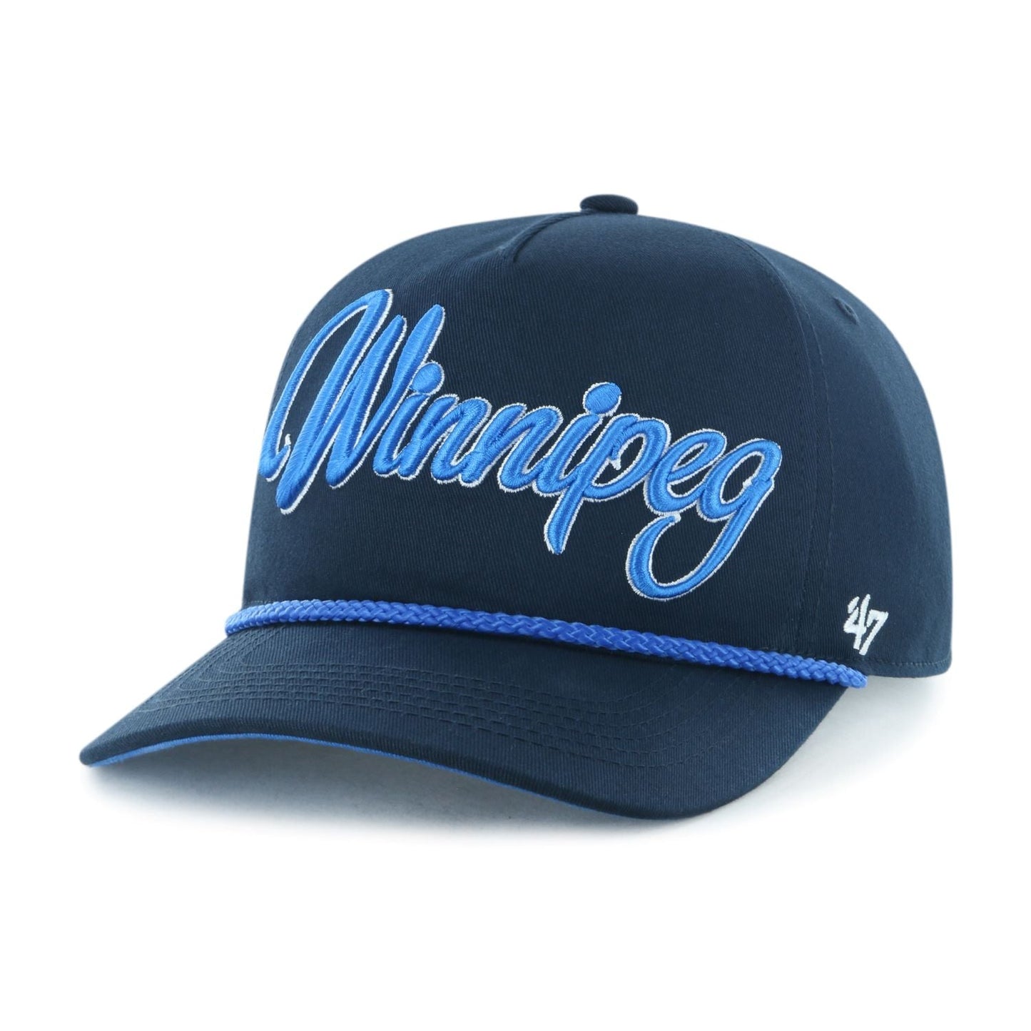 47 NHL Winnipeg Jets Overhand Hitch Adjustable Hat - Navy Blue